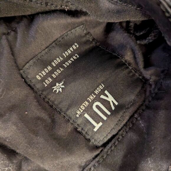 KUT from the Kloth Kelsey Fab Ab Ankle Flare Pants Black Size 14P - Picture 4 of 4